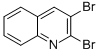 structure of CAS# 13721-00-1, 2,3-Dibromo-Quinoline;2,3-DIBROMOQUINOLINE