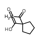 structure of CAS# 137307-52-9, 1-Carbamoylcyclopentanecarboxylic Acid;1-Carbamoylcyclopentane-1-carboxylic acid;1-carbamoylcyclopentanecarboxylic acid;MFCD22383943