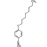 结构式 CAS# 137338-08-0, 1-乙炔基-4-(辛基氧基)苯