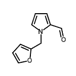 structure of CAS# 13788-32-4, 1-(2-Furylmethyl)-1H-Pyrrole-2-Carbaldehyde;1-(2-furylmethyl)pyrrole-2-carbaldehyde;1-(furan-2-ylmethyl)-1H-pyrrole-2-carbaldehyde;1-Furan-2-ylmethyl-1H-pyrrole-2-carbaldehyde