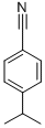 structure of CAS# 13816-33-6, 4-(1-Methylethyl)-Benzonitrile;4-Isopropylbenzonitrile;P-Cyanocumene
