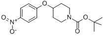 structure of CAS# 138227-62-0, 4-(4-Nitrophenoxy)-1-Piperidinecarboxylic Acid 1,1-Dimethylethyl Ester;1-Piperidinecarboxylic Acid, 4-(4-Nitrophenoxy)-, 1,1-Dimethylethyl Ester;4-(4-Nitro-Phenoxy)-Piperidine-1-Carboxylic Acid Tert-Butyl Ester;TERT-BUTYL 4-(4-NITROPHENOXY)TETRAHYDRO-1(2H)-PYRIDINECARBOXYLATE