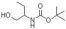 结构式 CAS# 138373-86-1, (1-羟基-2-丁烷基)氨基甲酸叔丁酯