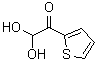 structure of CAS# 138380-43-5, 2,2-Dihydroxy-1-(2-Thienyl)-Ethanone;2-THIOPHENEGLYOXAL HYDRATE, 95+%;2-Thiopheneglyoxal Hydrate 95%;2-Thiophenylglyoxal Hydrate