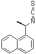 结构式 CAS# 138617-82-0, 1-[(1R)-1-异硫氰酸基乙基]萘