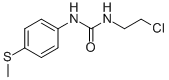 structure of CAS# 13908-50-4, N-(2-Chloroethyl)-N'-[4-(Methylthio)Phenyl]-Urea;3-(2-Chloroethyl)-1-[4-(Methylthio)Phenyl]Urea;Fa-0849;Nsc98652