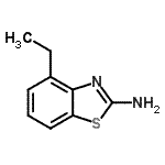 structure of CAS# 139331-68-3, 4-Ethyl-1,3-Benzothiazol-2-Amine;2-Amino-4-ethylbenzothiazole;4-Ethyl-benzothiazol-2-ylamine;ZINC02455728