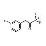 structure of CAS# 139521-25-8, 3-(3-Chlorophenyl)-1,1,1-Trifluoroacetone;3-(3-chlorophenyl)-1,1,1-trifluoro-2-propanone