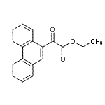 structure of CAS# 139746-29-5, Ethyl Oxo(9-Phenanthryl)Acetate;Ethyl 9-phenanthroylformate;MFCD09801437
