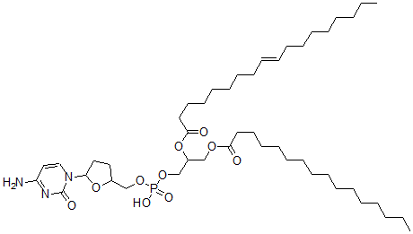 CAS#: 139903-71-2， [1-[[5-(4-Amino-2-Oxopyrimidin-1-Yl)Oxolan-2-Yl]Methoxy-Hydroxyphosphoryl]Oxy-3-Hexadecanoyloxypropan-2-Yl] (E)-Octadec-9-Enoate