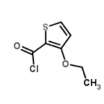 结构式 CAS# 139926-24-2, 3-乙氧基-2-噻吩甲酰氯