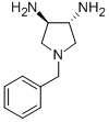 structure of CAS# 140134-21-0, (3R,4R)-1-(Phenylmethyl)-3,4-Pyrrolidinediamine;(R,R)-N-BENZYL-3,4-TRANS-DIAMINOPYRROLIDINE;(3R,4R)-(-)-3,4-Diamino-1-Benzylpyrrolidine;(3R,4R)-(-)-1-Benzyl-3,4-Pyrrolidinediamine