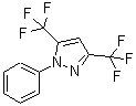structure of CAS# 140647-19-4, 1-Phenyl-3,5-Bis(Trifluoromethyl)-1H-Pyrazole;1-phenyl-3,5-bis(trifluoromethyl)pyrazole;3,5-Bis(trifluoromethyl)-1-phenylpyrazole;Bistrifluoromethylphenylpyrazole