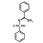 结构式 CAS# 14067-77-7, N'-(苯磺酰基)苯甲脒