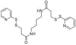 结构式 CAS# 141647-62-3, N,N'-1,4-丁烷二基二[3-(2-吡啶基二硫代)-丙酰胺