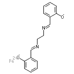 structure of CAS# 14167-12-5, Iron(2+) 2,2'-{1,2-Ethanediylbis[Nitrilo(E)Methylylidene]}Diphenolate;N,N'-Bis(salicylidene)ethylenediamine Iron(II)
