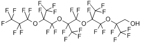 structure of CAS# 141977-66-4, 2,3,3,3-Tetrafluoro-2-[1,1,2,3,3,3-Hexafluoro-2-[1,1,2,3,3,3-Hexafluoro-2-[1,1,2,3,3,3-Hexafluoro-2-(1,1,2,2,3,3,3-Heptafluoropropoxy)Propoxy]Propoxy]Propoxy]-1-Propanol;1H,1H-PERFLUORO(2,5,8,11-TETRAMETHYL-3,6,9,12-TETRAOXAPENTADECAN-1-OL)
