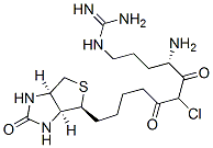 CAS#: 142009-29-8， (3aS-(3aalpha,4beta(R*),6aalpha))-N-(4-((Aminoiminomethyl)Amino)-1-(Chloroacetyl)Butyl)Hexahydro-2-Oxo-1H-Thieno(3,4-d)Imidazole-4-Pentanamide