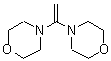 structure of CAS# 14212-87-4, 4,4'-(1,1-Ethenediyl)Dimorpholine;1,1-Bis(morpholino)ethylene;1,1-Bis(n-morpholino)ethyl ene;1,1-Bis(N-morpholino)ethylene