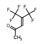 结构式 CAS# 1422-36-2, 5,5,5-三氟-4-(三氟甲基)-3-戊烯-2-酮