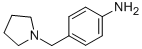 structure of CAS# 142335-64-6, 4-(1-Pyrrolidinylmethyl)-Benzenamine;4-(1-Pyrrolidin-1-Iumylmethyl)Aniline;[4-(Pyrrolidin-1-Ium-1-Ylmethyl)Phenyl]Amine;Zinc00266960