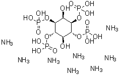 structure of CAS# 142507-74-2, (1R,2R,3R,4S,5S,6S)-3,6-Dihydroxy-1,2,4,5-Cyclohexanetetrayl Tetrakis[Dihydrogen (Phosphate)] Octaammoniate;D-MYO-INOSITOL1,3,4,6-TETRAKISPHOSPHATE,OCTAAMMONIUMSALT;Ins(1,3,4,5)P4, NH4+;myo-Inositol 1,3,4,6-tetrakis-phosphate ammonium salt