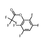 structure of CAS# 142685-25-4, 2,3,5,6-Tetrafluorophenyl Trifluoroacetate;[2,3,5,6-<wbr>tetrakis(<wbr>fluoranyl<wbr>)phenyl] <wbr>2,2,2-tri<wbr>s(fluoran<wbr>yl)ethano<wbr>ate;2,2,2-trifluoroacetic acid (2,3,5,6-tetrafluorophenyl) ester;2,3,5,6-tetrafluorophenyl 2,2,2-trifluoroacetate