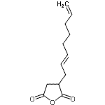 structure of CAS# 142826-45-7, 3-[(2E)-2,7-Octadien-1-Yl]Dihydro-2,5-Furandione;(2,7-Octadien-1-yl)succinic Anhydride;(2,7-Octadienyl)succinic anhydride, (E)-;3-[(2E)-2,7-Octadienyl]dihydro-2,5-furandione #