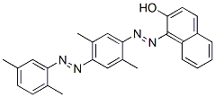 结构式 CAS# 14288-70-1, 1-[2-[4-[2-(2,5-二甲基苯基)偶氮]-2,5-二甲基苯基]偶氮]-2-萘醇