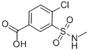 structure of CAS# 1429-44-3, 4-Chloro-3-[(Methylamino)Sulfonyl]Benzoic Acid;Zinc00386176