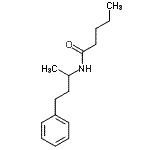 结构式 CAS# 143086-32-2, N-(4-苯基-2-丁烷基)戊酰胺