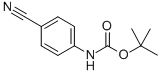 结构式 CAS# 143090-18-0, N-(4-氰基苯基)-氨基甲酸叔丁酯
