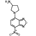 结构式 CAS# 143112-52-1, 1-(7-硝基-2,1,3-苯并恶二唑-4-基)-3-吡咯烷胺