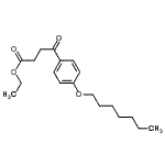 structure of CAS# 143134-90-1, Ethyl 4-[4-(Heptyloxy)Phenyl]-4-Oxobutanoate;Ethyl 4-(4-heptyloxyphenyl)-4-oxobutyrate