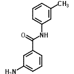 结构式 CAS# 14315-23-2, 3-氨基-N-(3-甲基苯基)苯甲酰胺