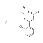 CAS#: 1432-75-3， 2-{[1-(2-Chlorophenyl)-2-Nitroethyl]Sulfanyl}Ethanamine Hydrochloride (1:1)