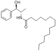 结构式 CAS# 143492-38-0, N-[(1R,2S)-2-羟基-1-甲基-2-苯基乙基]-十四烷酰胺