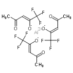 结构式 CAS# 14354-59-7, 铝三[(2Z)-1,1,1-三氟-4-氧代-2-戊烯-2-醇]