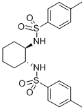 structure of CAS# 143585-47-1, N,N'-(1R,2R)-1,2-Cyclohexanediylbis[4-Methyl-Benzenesulfonamide;(1R,2R)-1,2-N,N''-BIS[(4-TOLUENESULFONYL)AMINO]CYCLOHEXANE, 98+%, 98+%EE;(1R,2R)-(+)-N,N'-DI-P-TOSYL-1,2-CYCLO-HE XANEDIAMINE, 98% (99% EE/HPLC);(1R,2R)-1,2-N,N'-BIS[(4-TOLUENESULFONYL)AMINO]CYCLOHEXANE