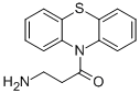 structure of CAS# 14359-62-7, 3-Amino-1-Phenothiazin-10-Yl-Propan-1-One;(3-Oxo-3-Phenothiazin-10-Yl-Propyl)Ammonium;[3-Oxo-3-(10-Phenothiazinyl)Propyl]Ammonium;(3-Keto-3-Phenothiazin-10-Yl-Propyl)Ammonium