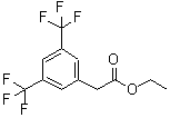 structure of CAS# 144632-97-3, Ethyl [3,5-Bis(Trifluoromethyl)Phenyl]Acetate;2-[3,5-bis(trifluoromethyl)phenyl]acetic acid ethyl ester;3,5-Bis(trifluoromethyl)phenyl acetate;Ethyl [3,5-bis(trifluoromethyl)phenyl acetate]
