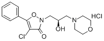 CAS#: 144886-17-9， 4-Chloro-2-[(2R)-2-Hydroxy-3-Morpholin-4-Ylpropyl]-5-Phenyl-1,2-Oxazol-3-One Hydrochloride