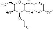 structure of CAS# 144985-19-3, 4-Methoxyphenyl 3-O-Allyl-beta-D-Galactopyranoside;4-Methoxyphenyl 3-O-allyl-¦Â-D-galactopyranoside