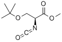 结构式 CAS# 145080-94-0, (2S)-3-(1,1-二甲基乙氧基)-2-异氰酸-丙酸甲酯