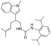 CAS#: 145131-52-8， 3-[2,6-Di(Propan-2-Yl)Phenyl]-1-[5-Methyl-2-(1-Methylindol-3-Yl)Hex-4-Enyl]Urea