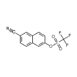 结构式 CAS# 145369-29-5, 6-氰基-2-萘基三氟甲烷磺酸酯