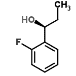 结构式 CAS# 145438-89-7, (1S)-1-(2-氟苯基)-1-丙醇