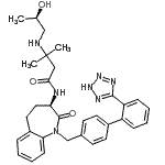 CAS#: 145455-35-2， 3-{[(2R)-2-Hydroxypropyl]Amino}-3-Methyl-N-[(3R)-2-Oxo-1-{[2'-(2H-Tetrazol-5-Yl)-4-Biphenylyl]Methyl}-2,3,4,5-Tetrahydro-1H-1-Benzazepin-3-Yl]Butanamide
