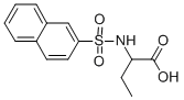 结构式 CAS# 145730-98-9, (2S)-2-(萘-2-基磺酰基氨基)丁酸