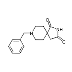 结构式 CAS# 1463-48-5, 8-苄基-2,8-二氮杂螺[4.5]癸烷-1,3-二酮